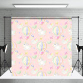 Aperturee - Aperturee Sweet Hot Air Balloon Unicorn Cake Smash Backdrop